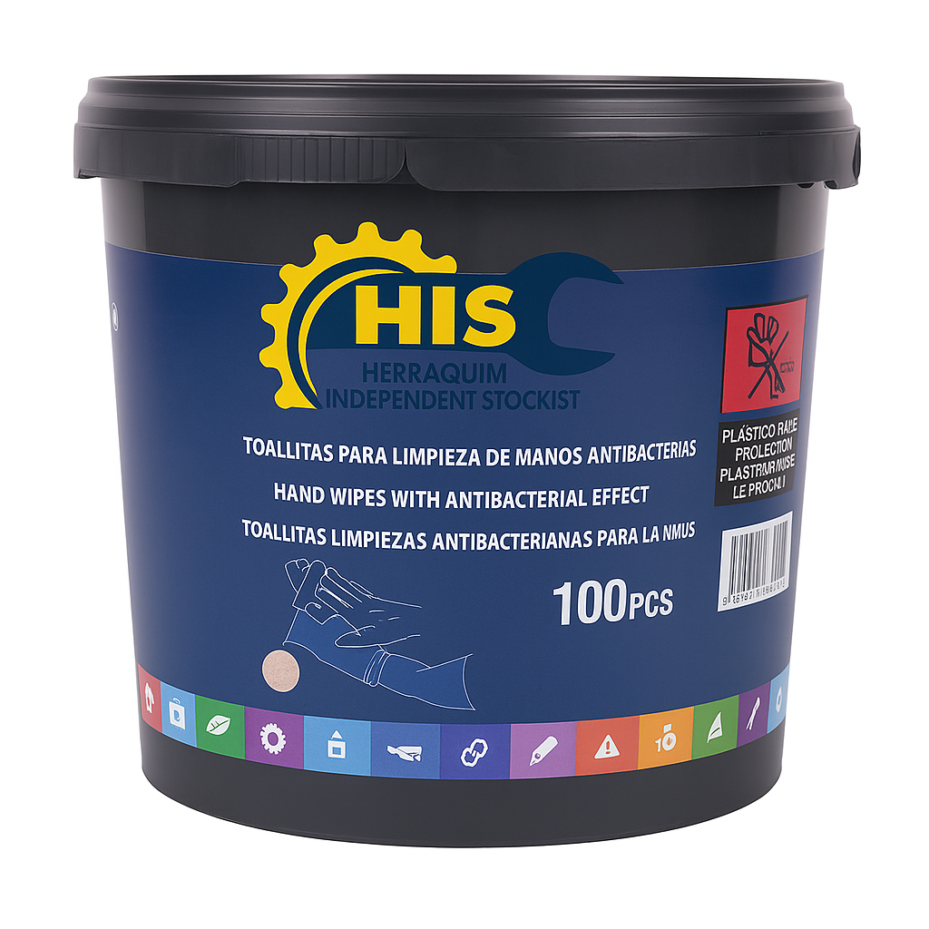 Imagen 1 de TOALLITAS PARA LIMPIEZA DE MANOS ANTIBACTERIAS